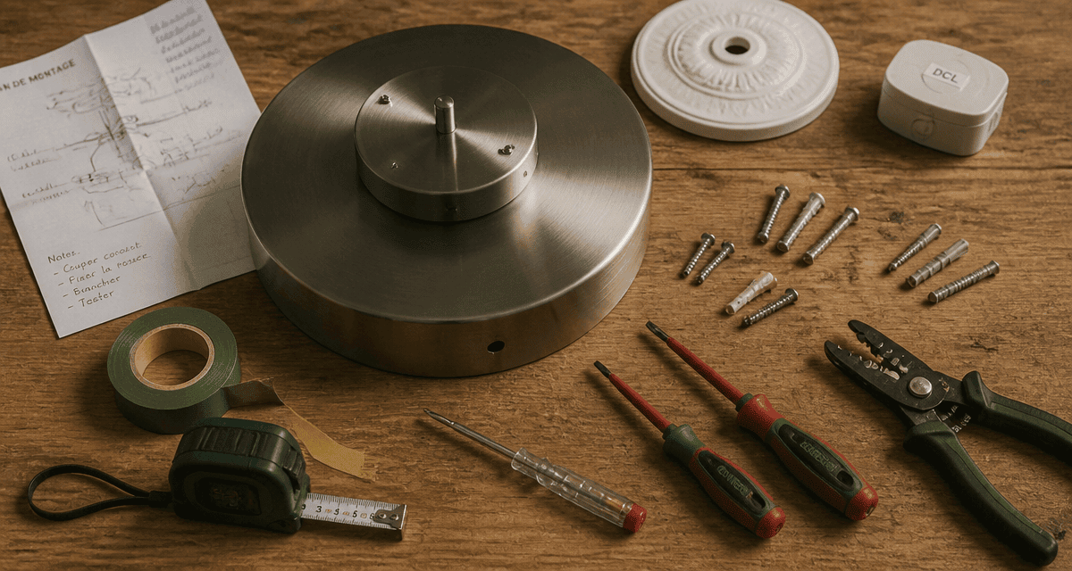 installer luminaire plafond outils et accessoires
