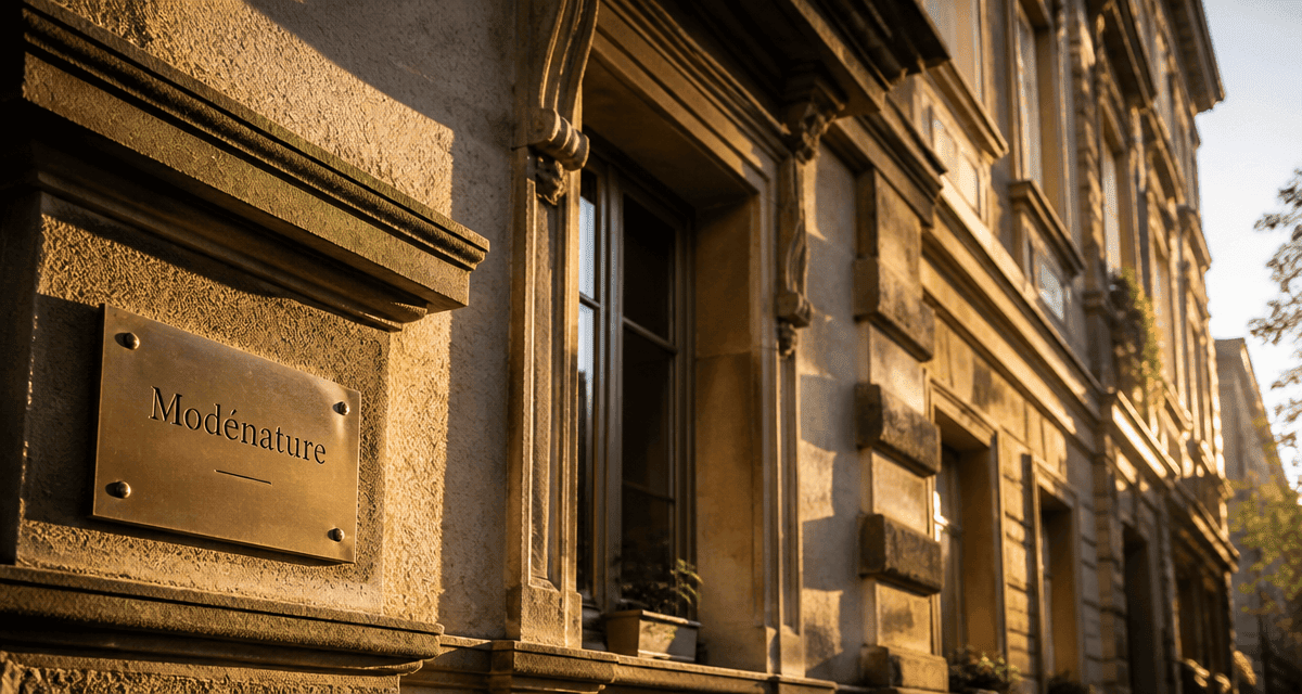 modénature sur façade ancienne en lumière dorée