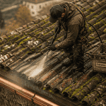nettoyage toiture karcher sur tuiles anciennes