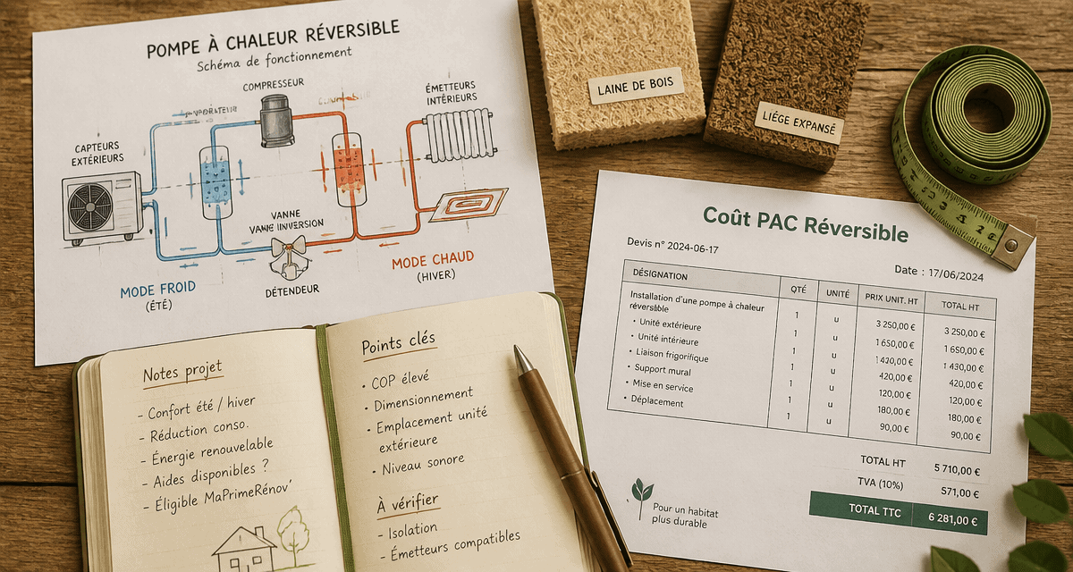 pompe à chaleur clim réversible prix devis plan