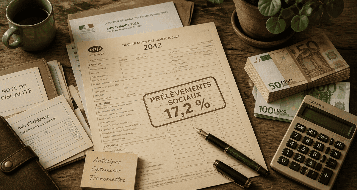 prelevement sociaux sur revenu foncier formulaire cerfa et billets