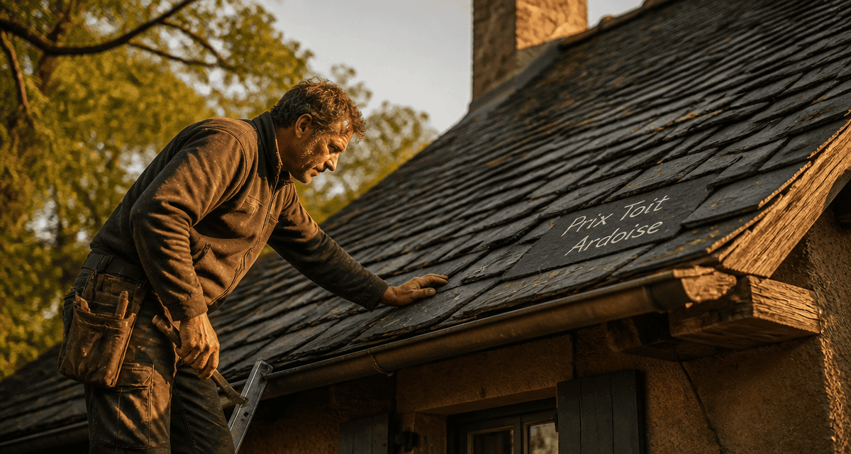 toit en ardoise prix au m2 sur maison ancienne