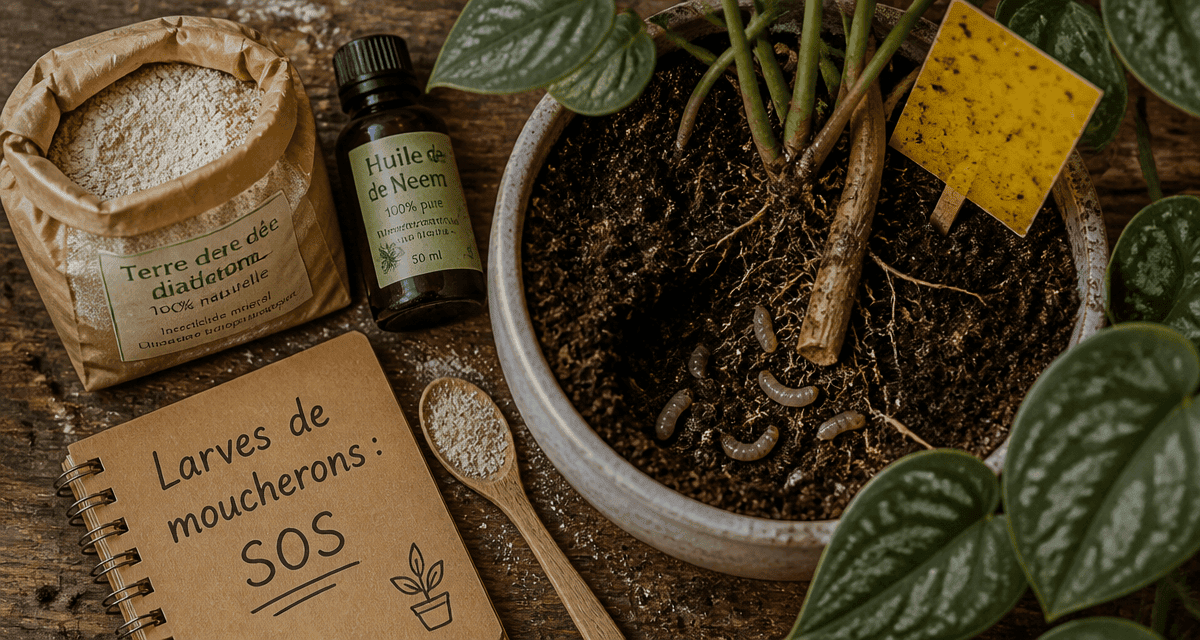 Tuer les larves de moucherons avec traitements naturels