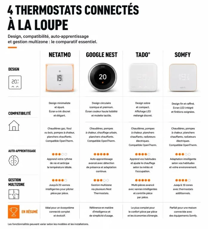 Comparatif des meilleurs thermostats connectés pour avis et choix d'installation