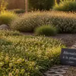 Par quoi remplacer le gazon : trèfle blanc, lippia et zoysia
