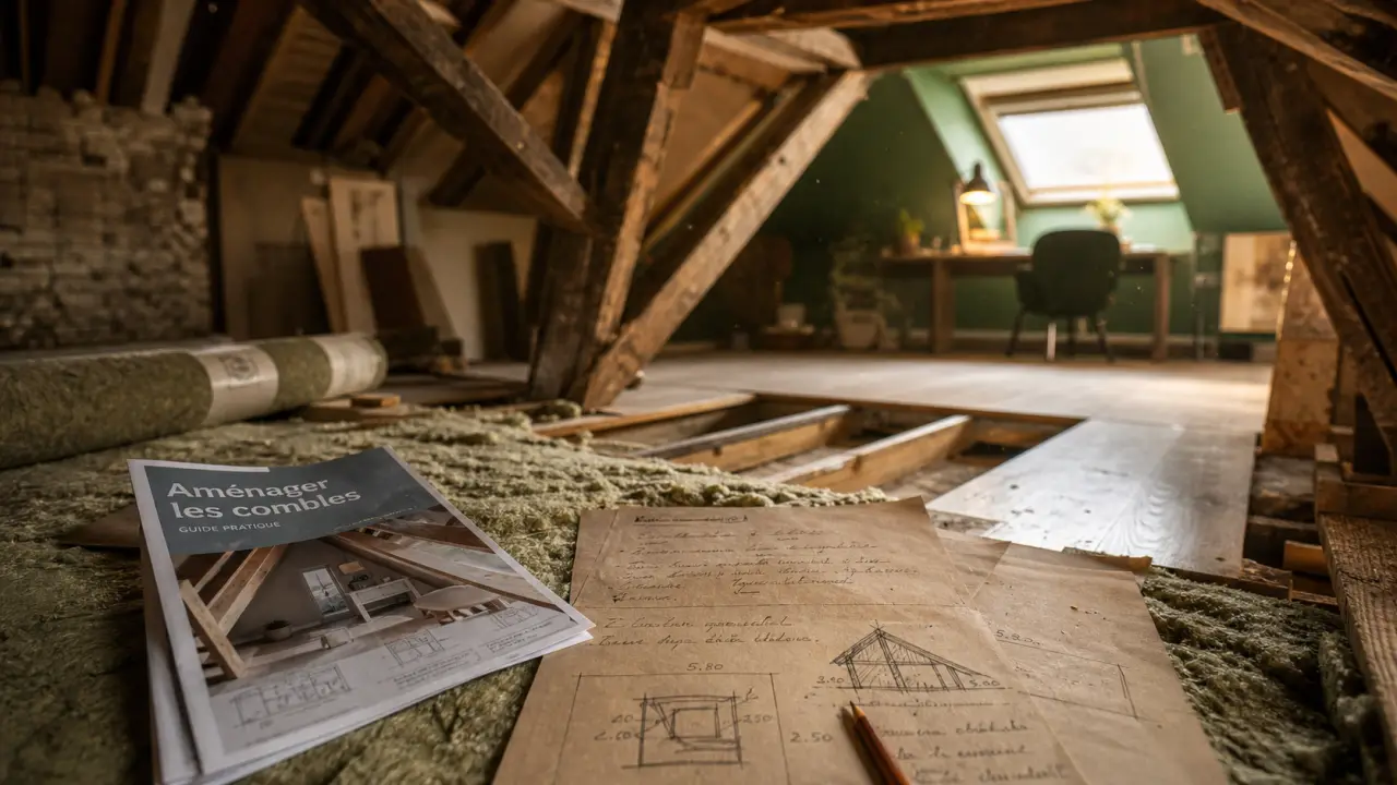 Aménager des combles : charpente et isolation en rénovation