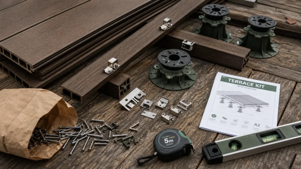 Kit terrasse : les 4 vérifications à faire avant d’acheter, de 5 à 60 m²