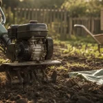 Location motobineuse : motobineuse thermique pour préparer un potager