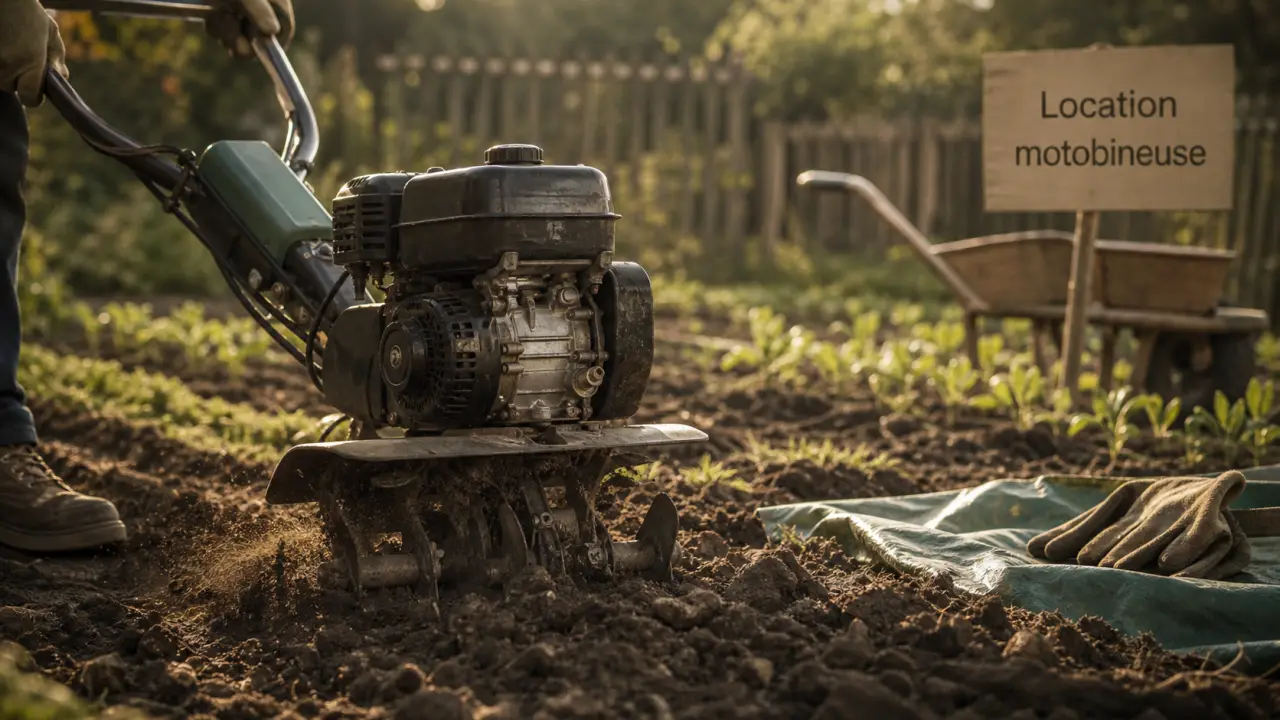 Location motobineuse : motobineuse thermique pour préparer un potager