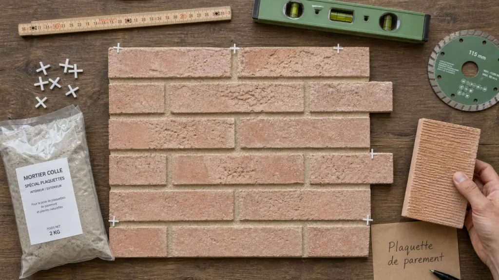 Brique pour mur intérieur : couleurs, pose et 56 unités/m² à prévoir
