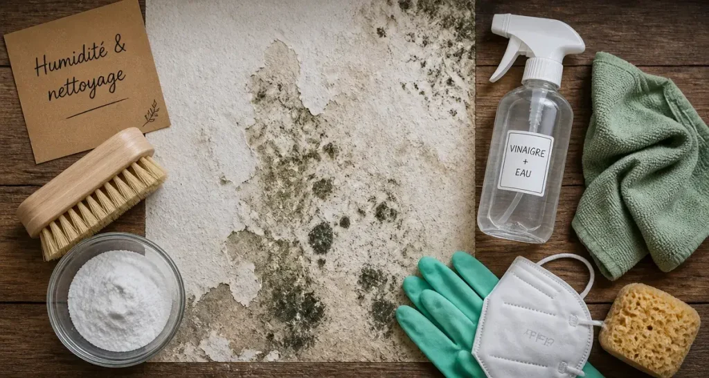 Moisissures incrustées : pourquoi l&rsquo;eau de Javel est une erreur fatale sur les murs poreux