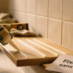 Fixer sans percer avec mastic pour charges lourdes sur carrelage