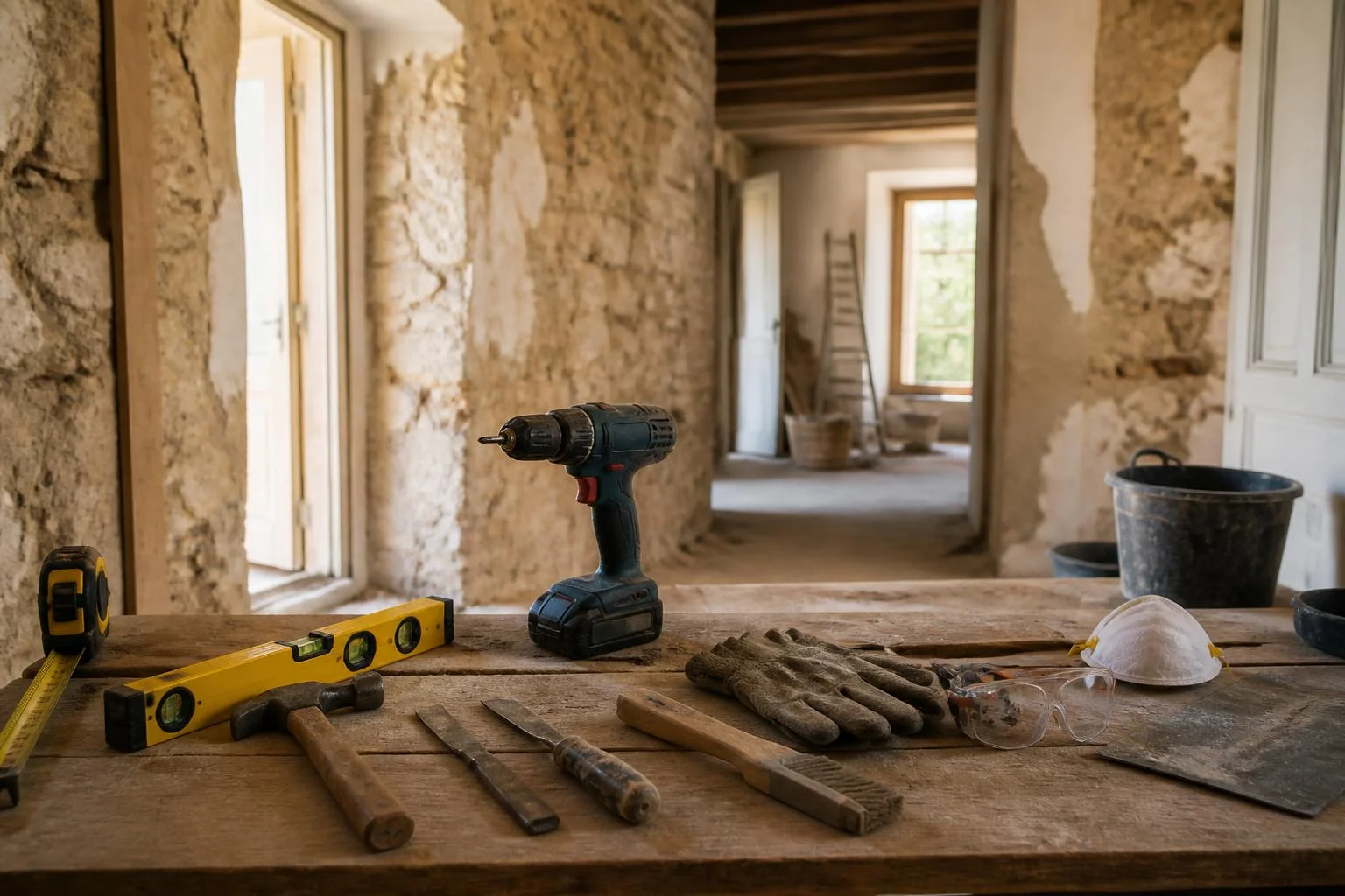 Outils pour rénover une maison ancienne : choix et sécurité