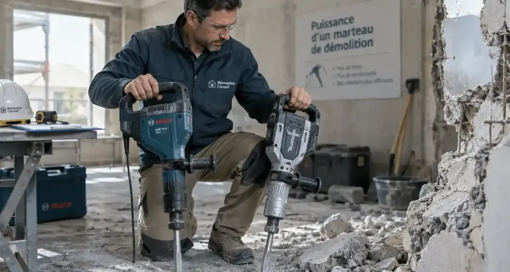 Comment choisir la puissance d’un marteau de démolition ?