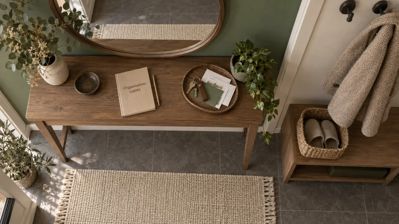 Décoration entrée de maison : organiser le passage, console et vide-poches pour clés