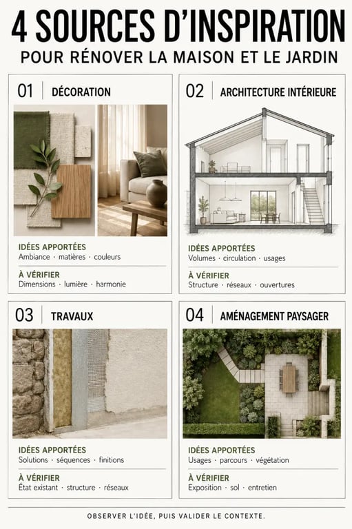 Architecture, décoration et travaux : sources d’inspiration fiables pour rénover sa maison et son jardin