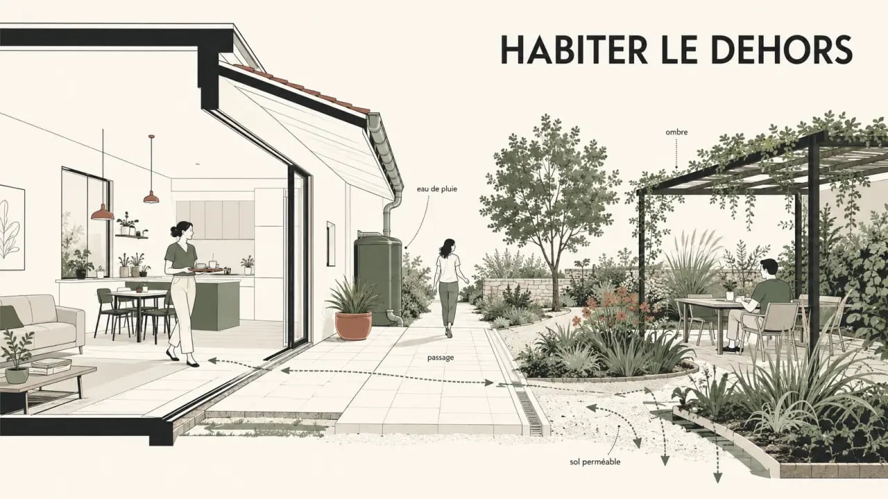 Architecture, décoration et travaux : inspiration fiable pour relier la maison rénovée au jardin