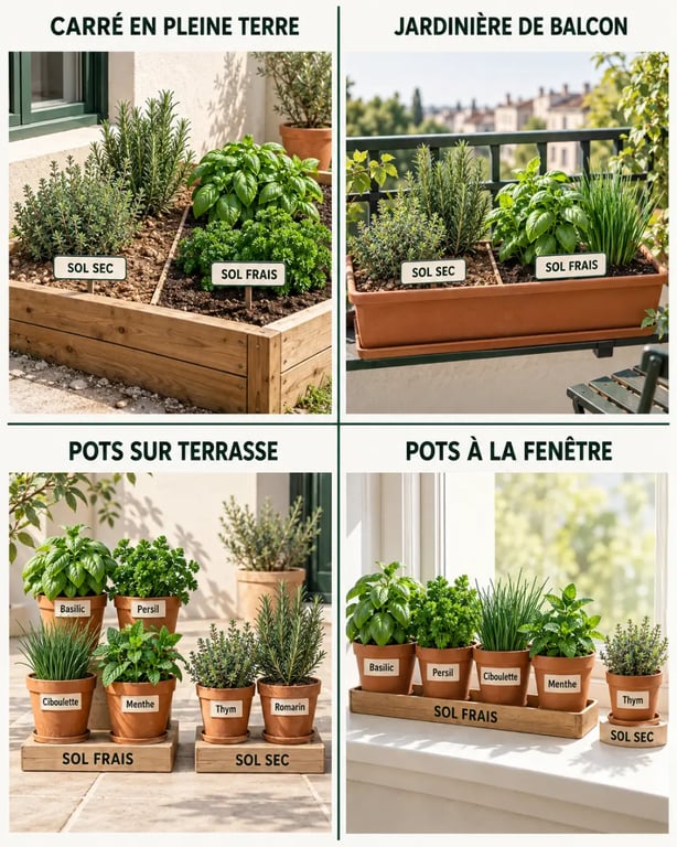 Créer un potager aromatique pour vos recettes maison au jardin, sur balcon et en intérieur
