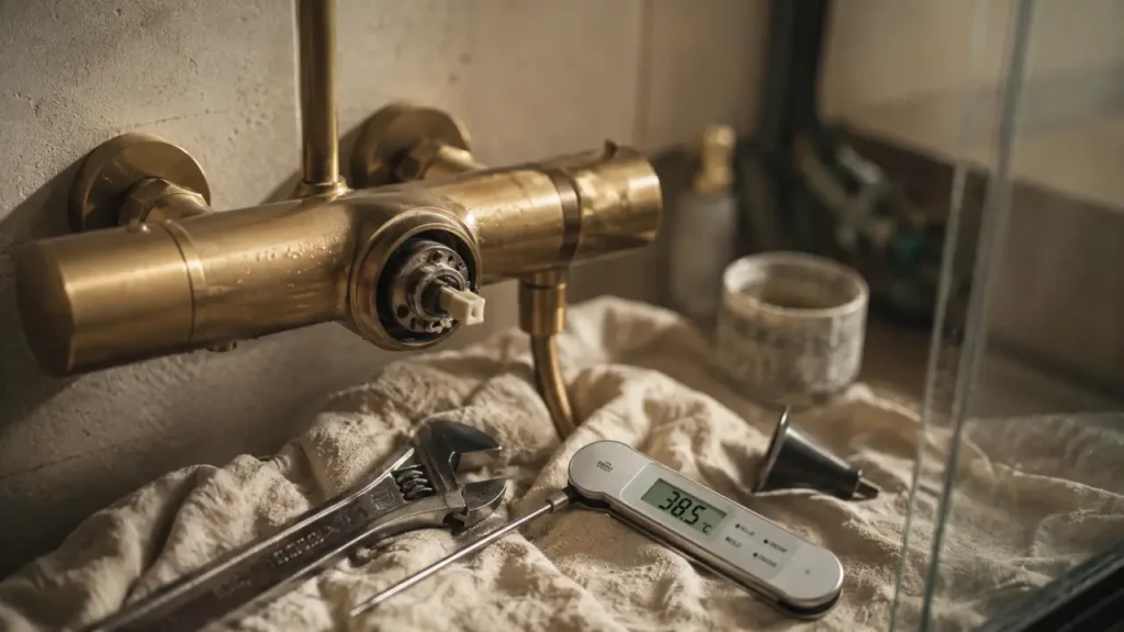 Mitigeur thermostatique trop chaud ou trop froid : cartouche, pression et recalibrage à vérifier