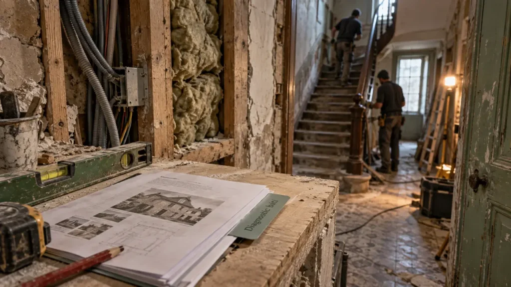 Rénovation complète d’une maison : l’ordre des travaux protège le budget