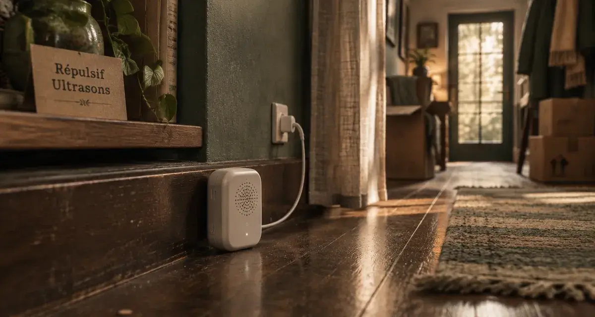 Efficacite ultrason souris : répulsif ultrasonique près du mur en intérieur